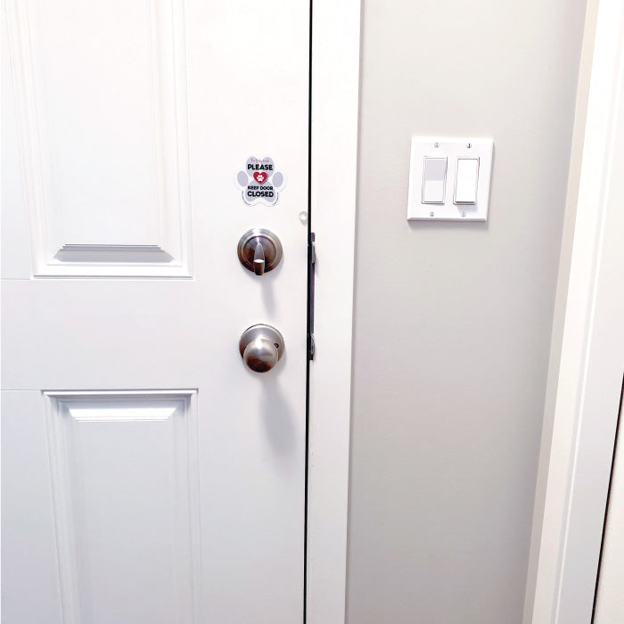 'Keep Door Closed' Pet Sticker