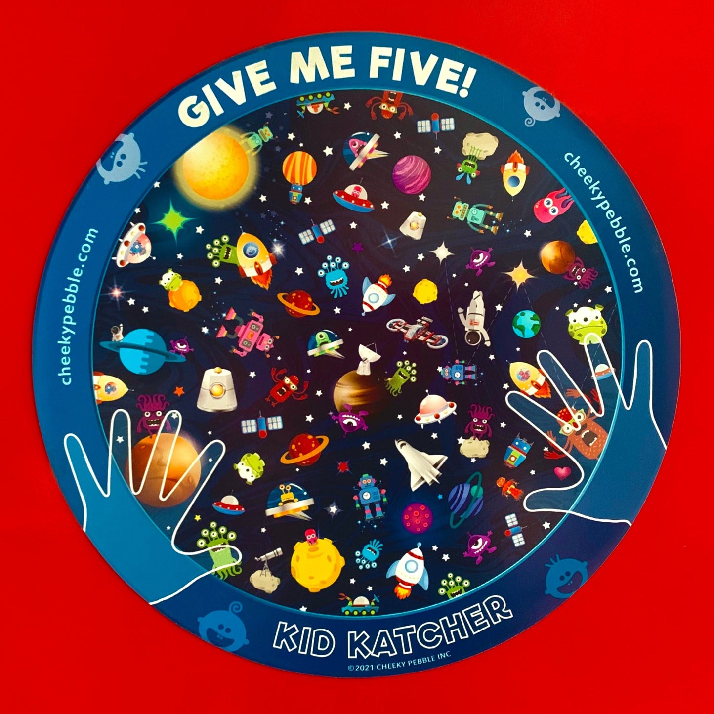 Space 🛸 'Give Me Five' Kid Katcher Vehicle Magnet