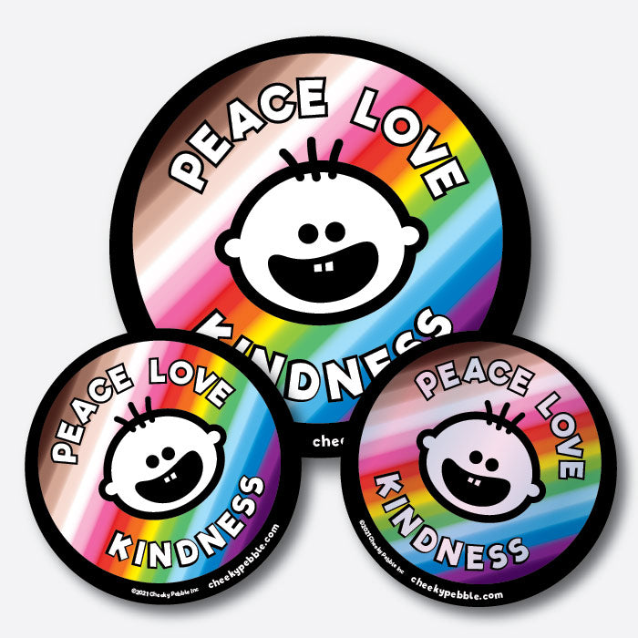 Peace Love Kindness, Sticker & Magnets