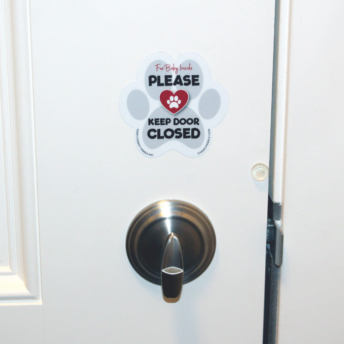 'Keep Door Closed' Pet Sticker